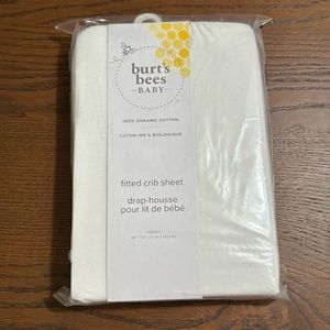 Burt's Bees Baby - Organic Cotton Crib Sheet In White